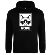 Мужская толстовка (худи) NOPE Черный фото