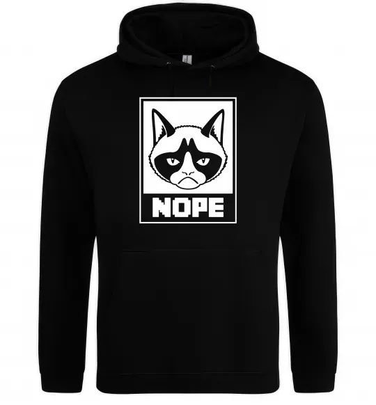 Жіноча толстовка (худі) NOPE Чорний фото