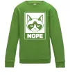 Детский Свитшот NOPE Лаймовый фото