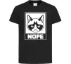 Дитяча футболка NOPE Чорний Дитяча футболка NOPE Чорний фото