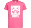 Дитяча футболка NOPE Яскраво-рожевий Дитяча футболка NOPE Яскраво-рожевий фото
