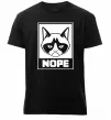 Чоловіча преміум футболка NOPE Чорний фото