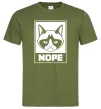 Мужская футболка NOPE Оливковый фото