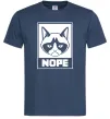 Мужская футболка NOPE Темно-синий фото