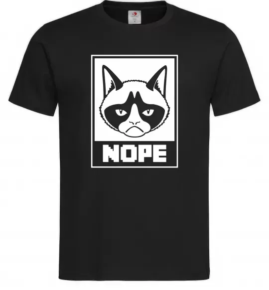 Мужская футболка NOPE Черный фото