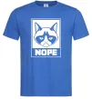 Мужская футболка NOPE Ярко-синий фото