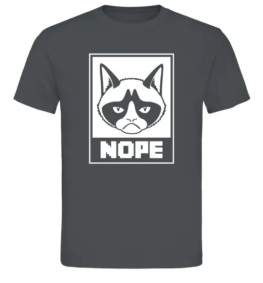 Мужская футболка NOPE Графит фото