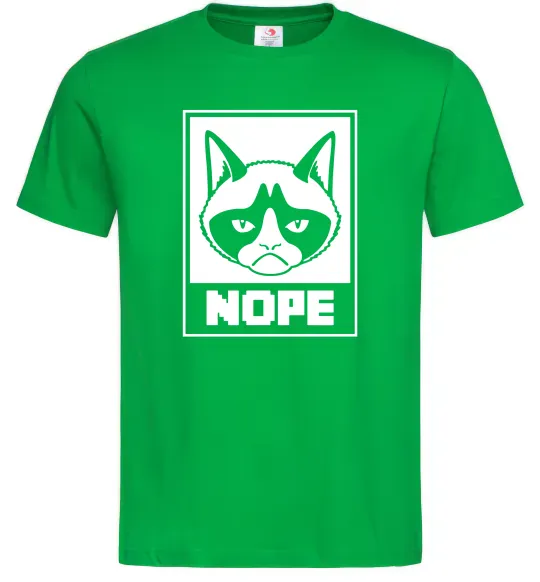 Мужская футболка NOPE Зеленый фото