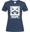 Женская футболка NOPE Темно-синий фото