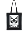 Эко-сумка NOPE Черный фото