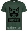 Чоловіча футболка NOPE Темно-зелений фото