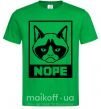 Мужская футболка NOPE Зеленый фото