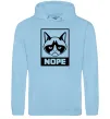 Чоловіча толстовка (худі) NOPE Блакитний фото