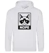 Жіноча толстовка (худі) NOPE Сірий меланж фото