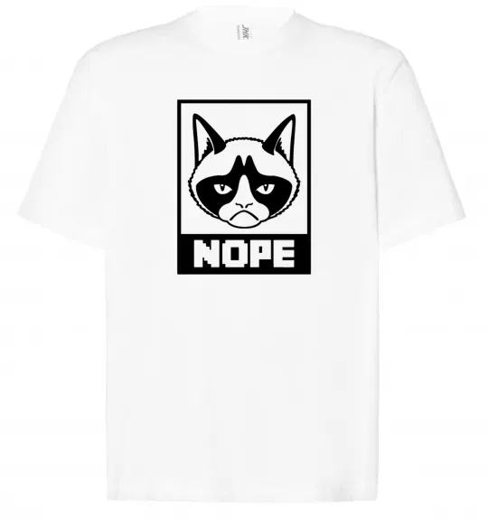 Футболка Оверсайз NOPE Белый фото