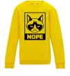 Детский Свитшот NOPE Солнечно желтый фото