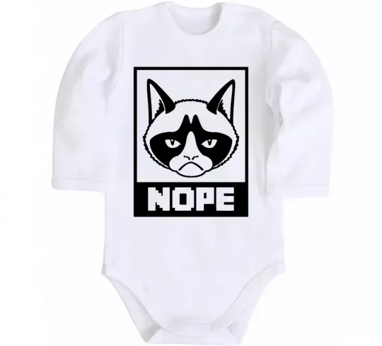 Детский боди NOPE Белый фото