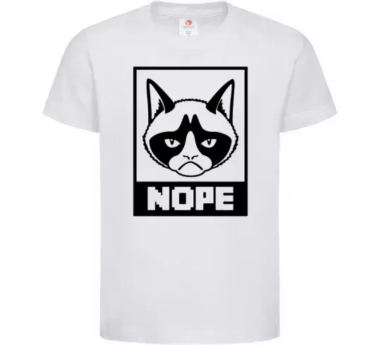Дитяча футболка NOPE Білий фото