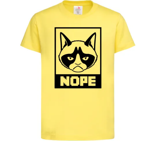 Дитяча футболка NOPE Лимонний фото