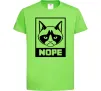 Дитяча футболка NOPE Лаймовий Дитяча футболка NOPE Лаймовий фото