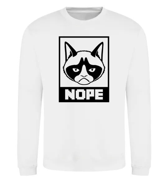 Свитшот NOPE Белый фото