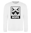 Свитшот NOPE Белый Свитшот NOPE Белый фото