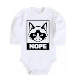 Дитячий бодік NOPE Білий фото
