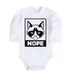 Дитячий бодік NOPE Білий фото