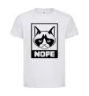 Детская футболка NOPE Белый фото