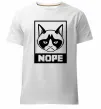 Чоловіча преміум футболка NOPE Білий фото
