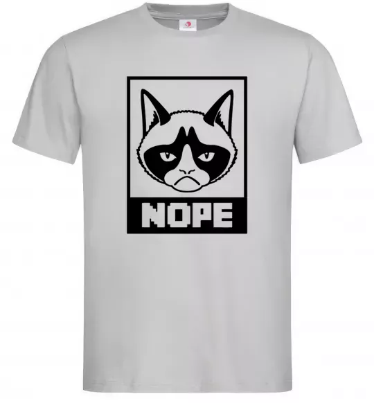 Мужская футболка NOPE Серый фото