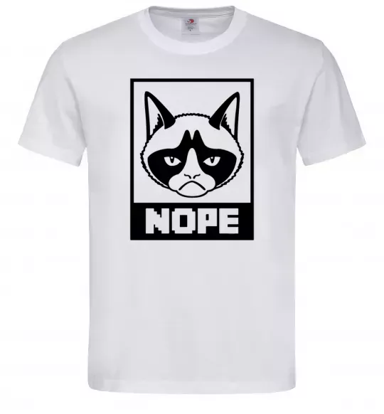 Мужская футболка NOPE Белый фото