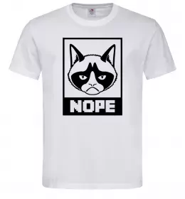 Мужская футболка NOPE Белый фото