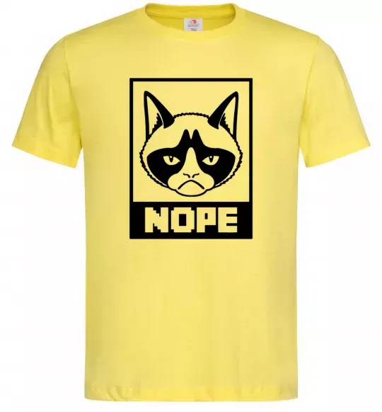 Мужская футболка NOPE Лимонный фото