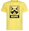 Мужская футболка NOPE Лимонный фото