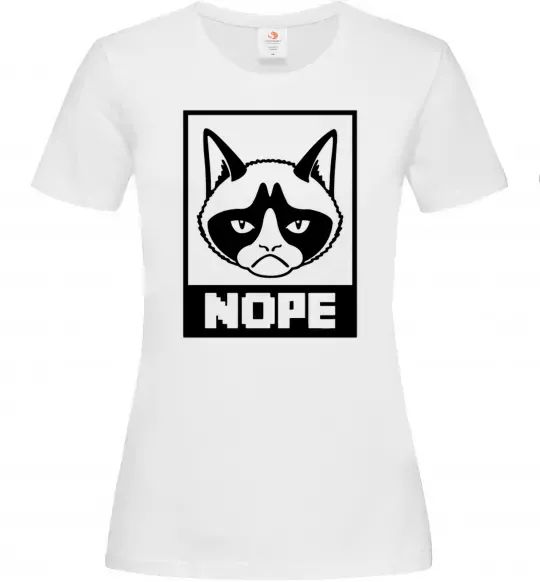 Женская футболка NOPE Белый фото