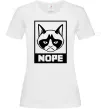 Женская футболка NOPE Белый фото