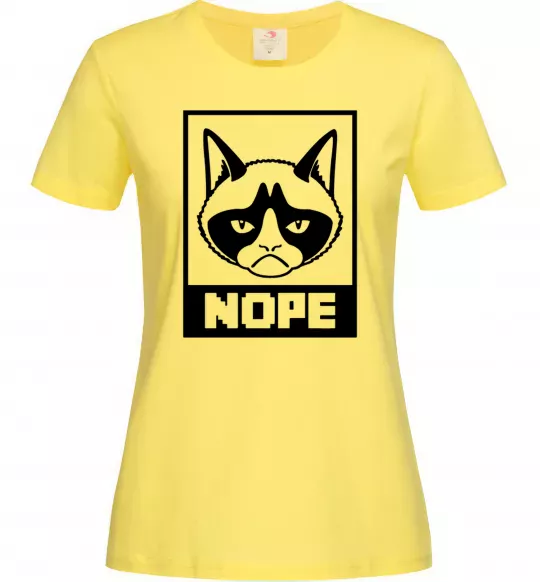 Женская футболка NOPE Лимонный фото