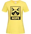 Женская футболка NOPE Лимонный фото