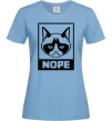Женская футболка NOPE Голубой фото