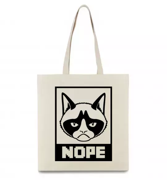 Эко-сумка NOPE Бежевый фото