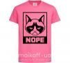 Детская футболка NOPE Ярко-розовый фото