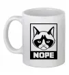 Чашка керамічна NOPE Білий фото