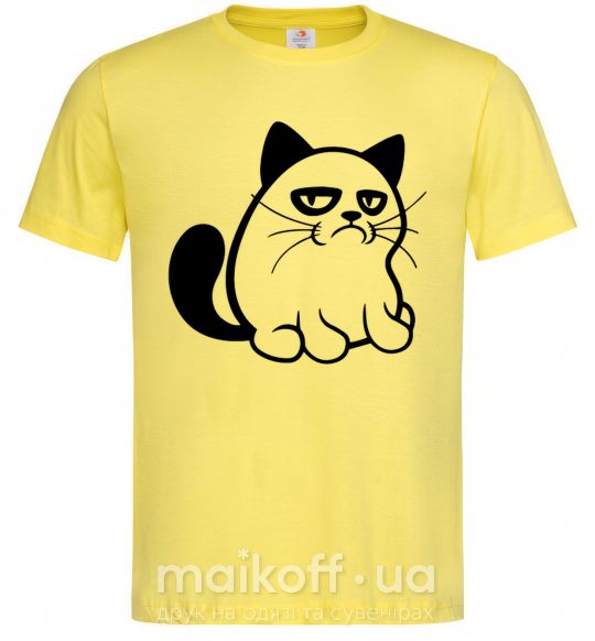 Мужская футболка Grupy cat boy Лимонный фото