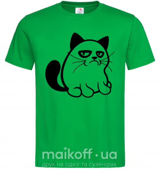 Чоловіча футболка Grupy cat boy Зелений фото