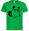 Чоловіча футболка Grupy cat boy Зелений Чоловіча футболка Grupy cat boy Зелений фото