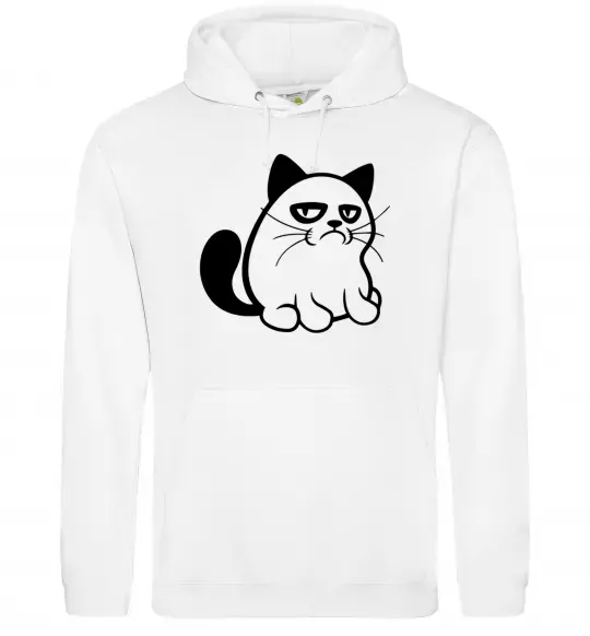 Чоловіча толстовка (худі) Grupy cat boy Білий фото