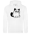 Чоловіча толстовка (худі) Grupy cat boy Білий Чоловіча толстовка (худі) Grupy cat boy Білий фото