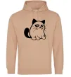 Чоловіча толстовка (худі) Grupy cat boy Пісочний Чоловіча толстовка (худі) Grupy cat boy Пісочний фото