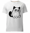 Чоловіча преміум футболка Grupy cat boy Білий фото